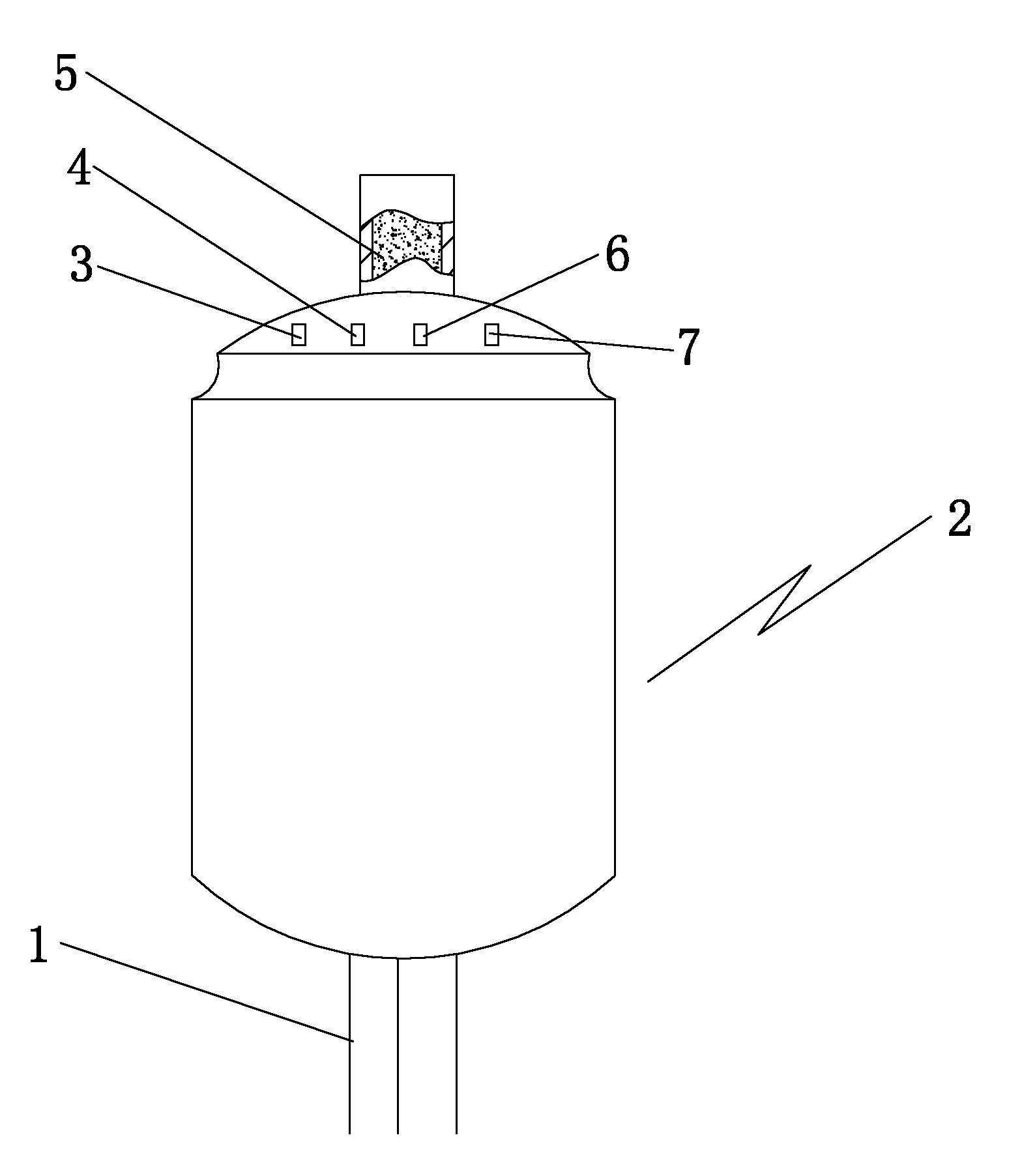 A special reaction kettle for the preparation of hydrofluoric acid