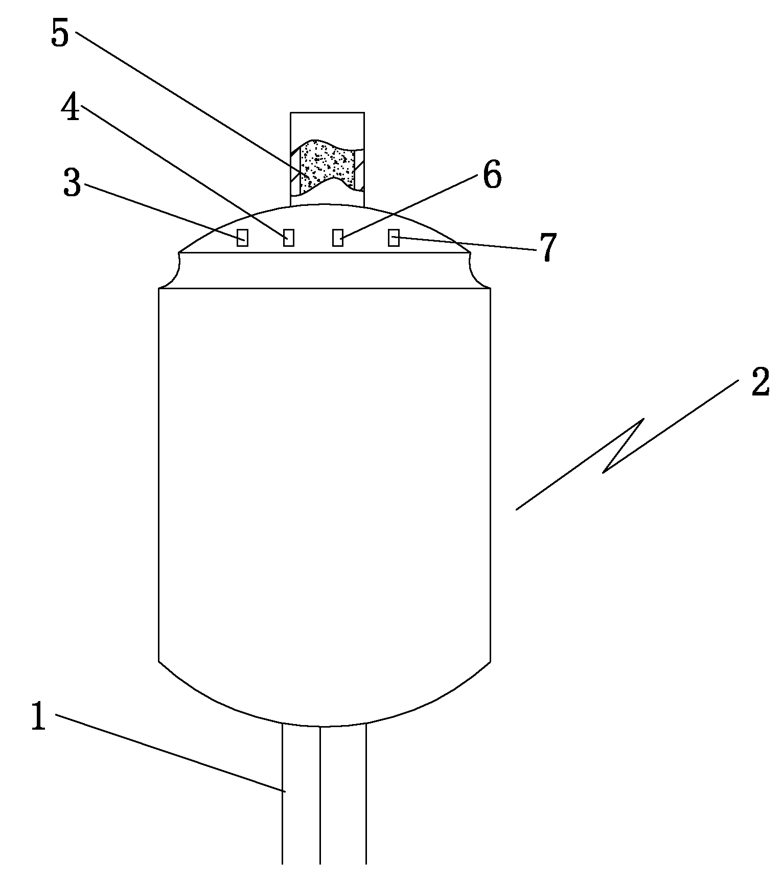 A special reaction kettle for the preparation of hydrofluoric acid