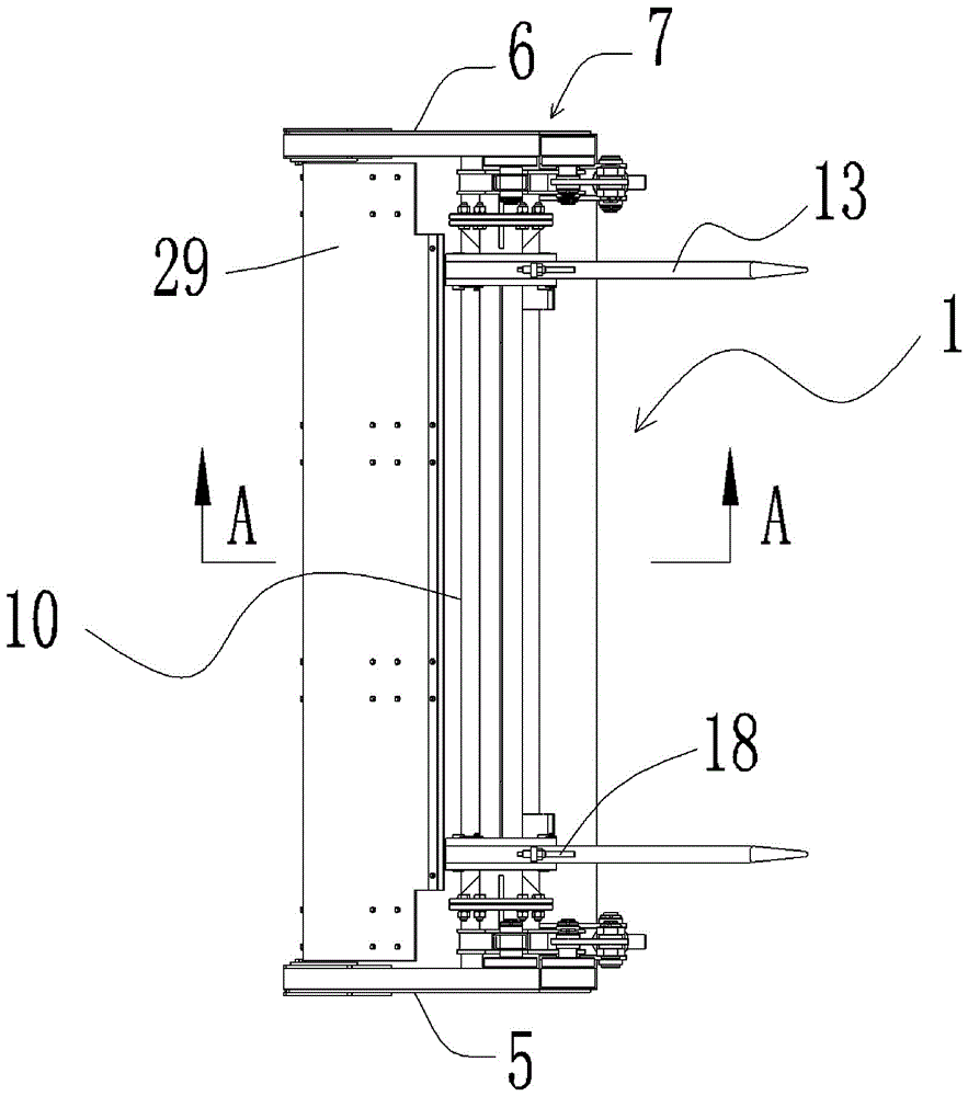 Automatic flipping unloading system and its unloading method in garbage transfer station