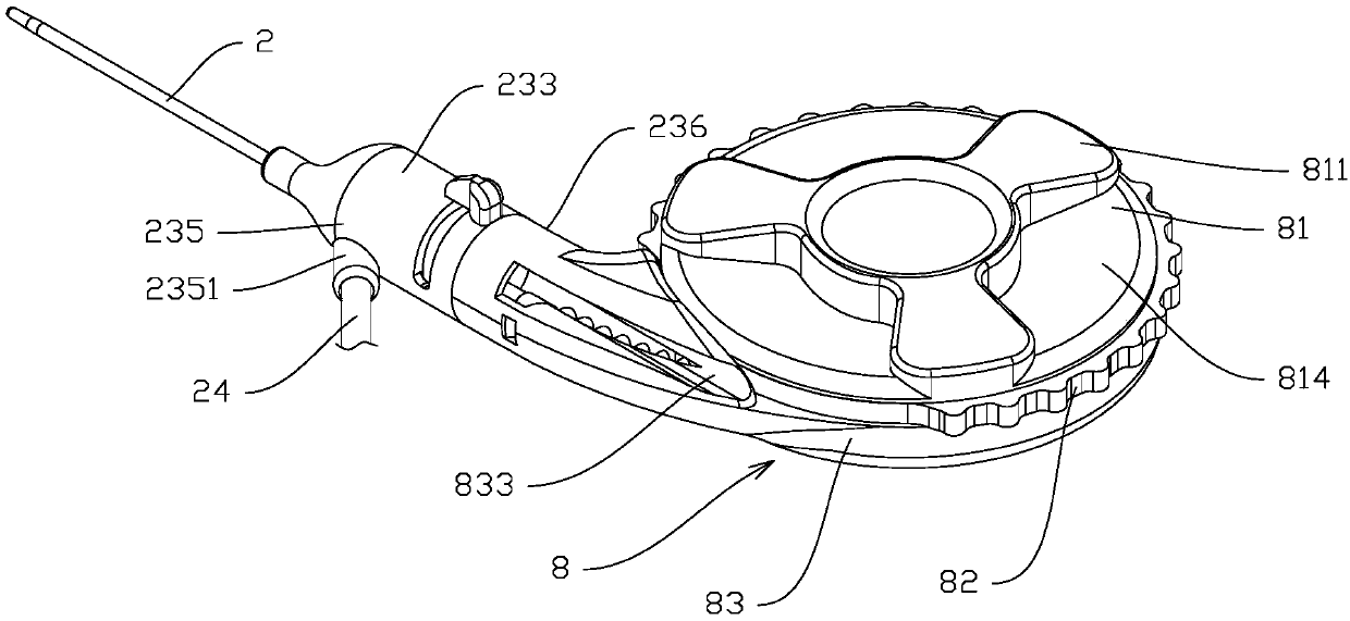 Vein duct device capable of performing plugging