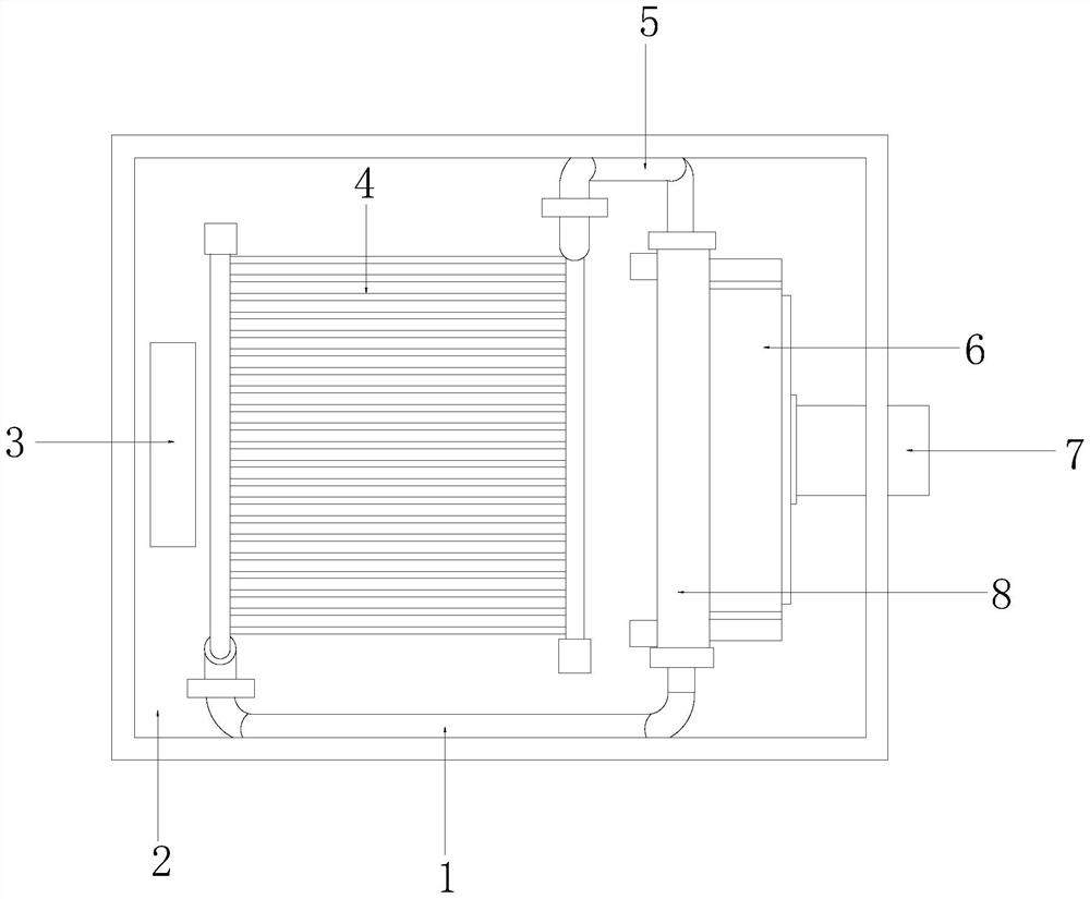 High-pressure water cooling resistor