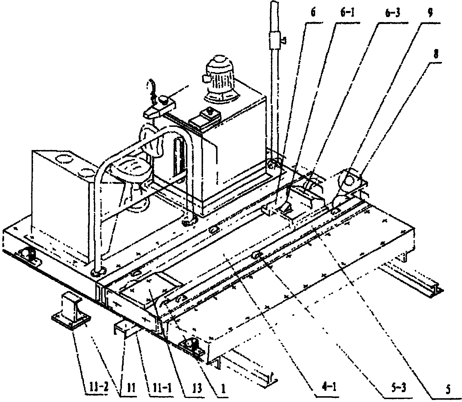 Oil-pressure chain combined type push-and-pull vehicle mechanism