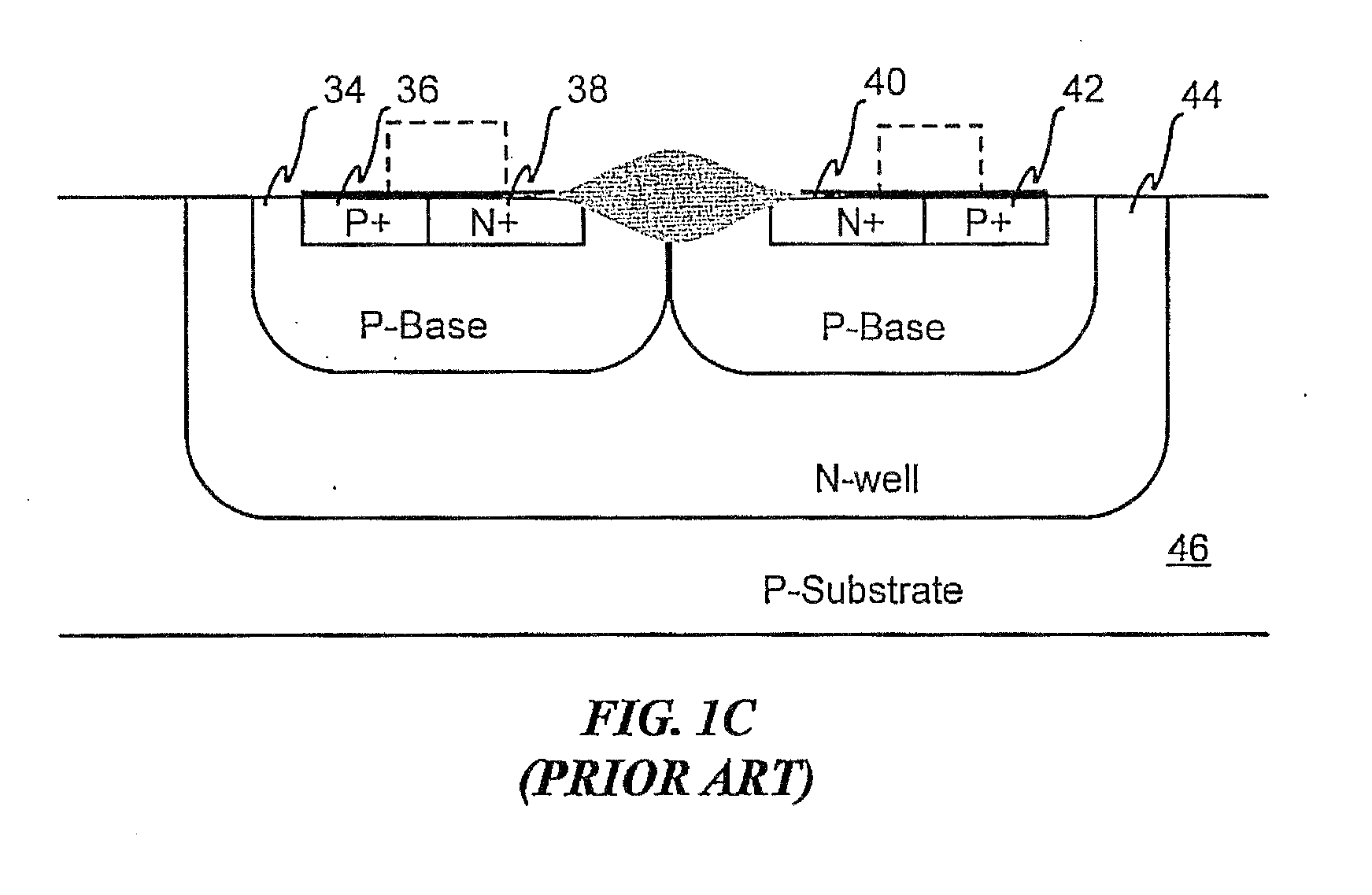 Devices with adjustable dual-polarity trigger - and holding-voltage/current for high level of electrostatic discharge protection in sub-micron mixed signal cmos/bicmos integrated