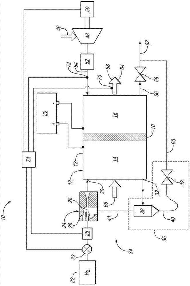 Vehicle, fuel cell system and method for controlling the fuel cell system