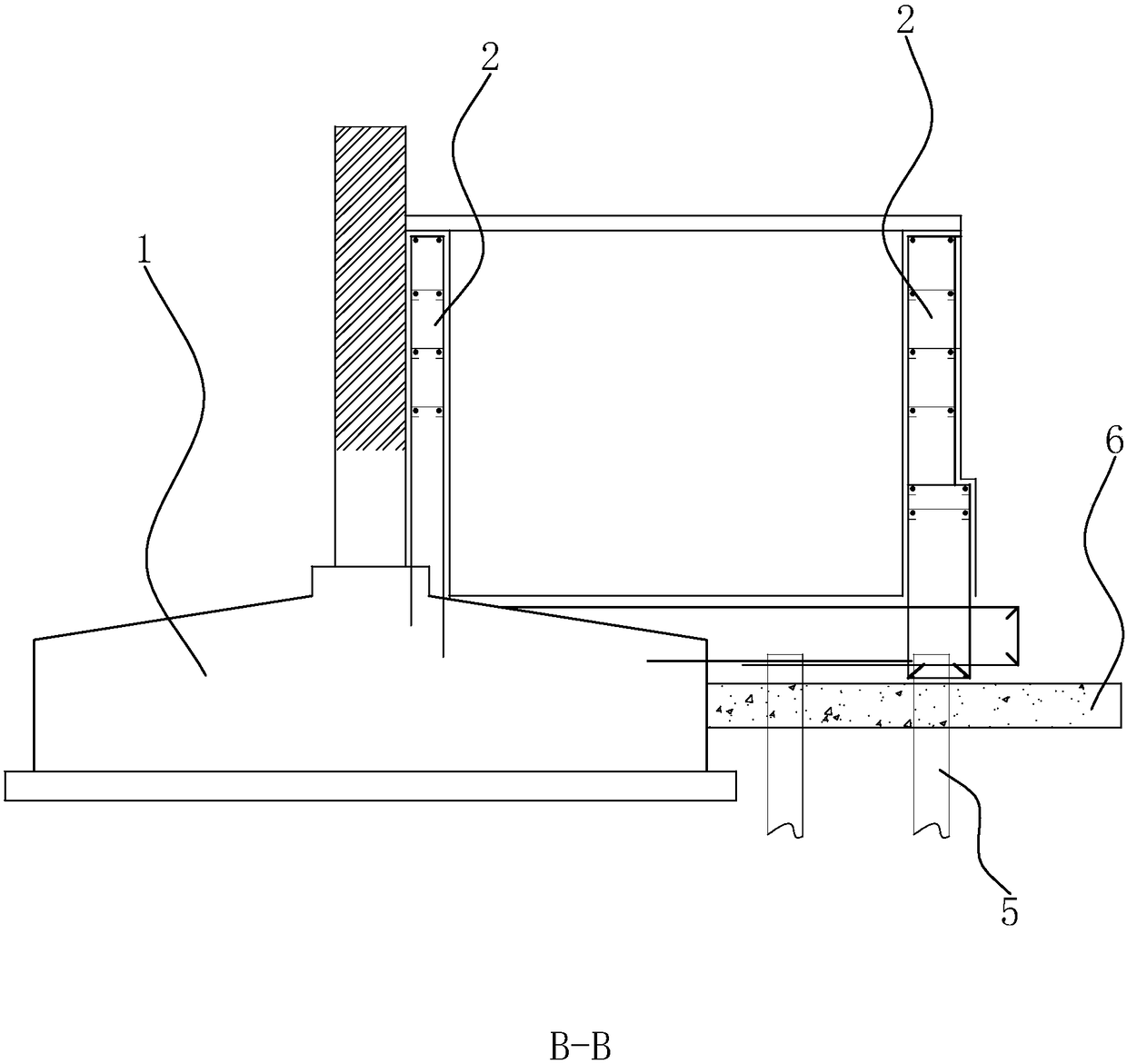 Construction method for additionally arranging of elevators to existing multi-storey residence