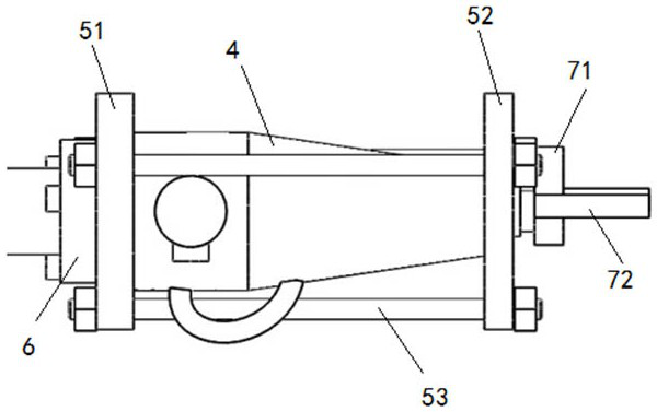 Locomotive oil tank edge correcting device