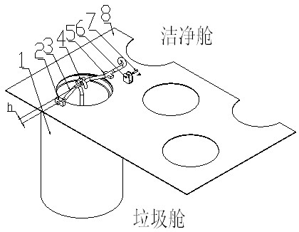 Device for fixing filter cartridge of efficient sweeping vehicle