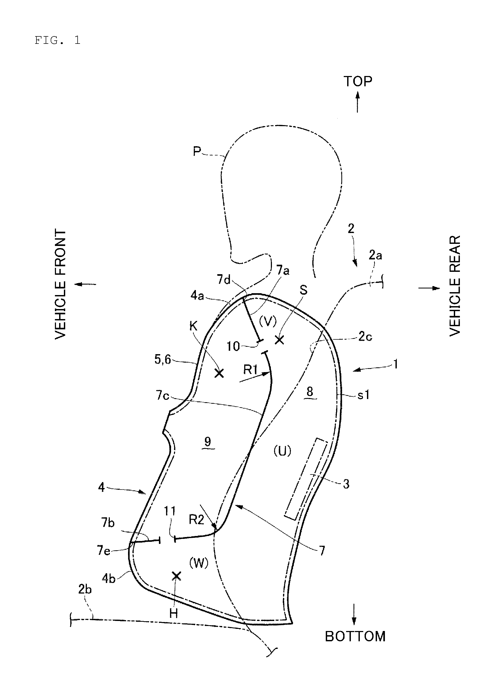 Vehicular Side Airbag Device