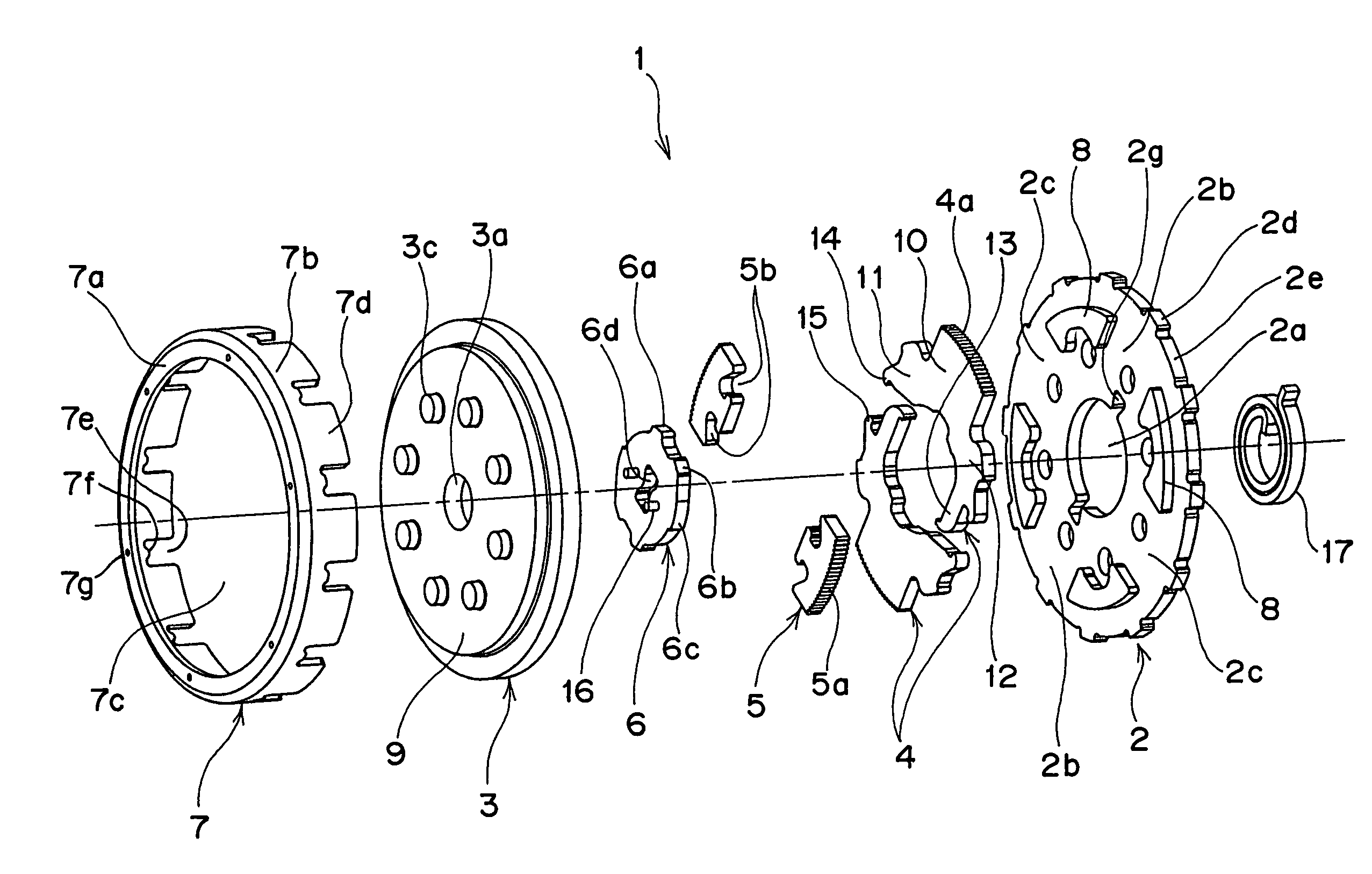 Recliner adjuster having main and auxiliary lock gears