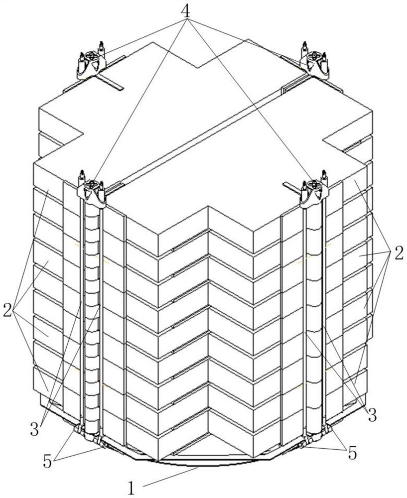 Satellite-rocket unlocking device for separating stacked satellites from carrying