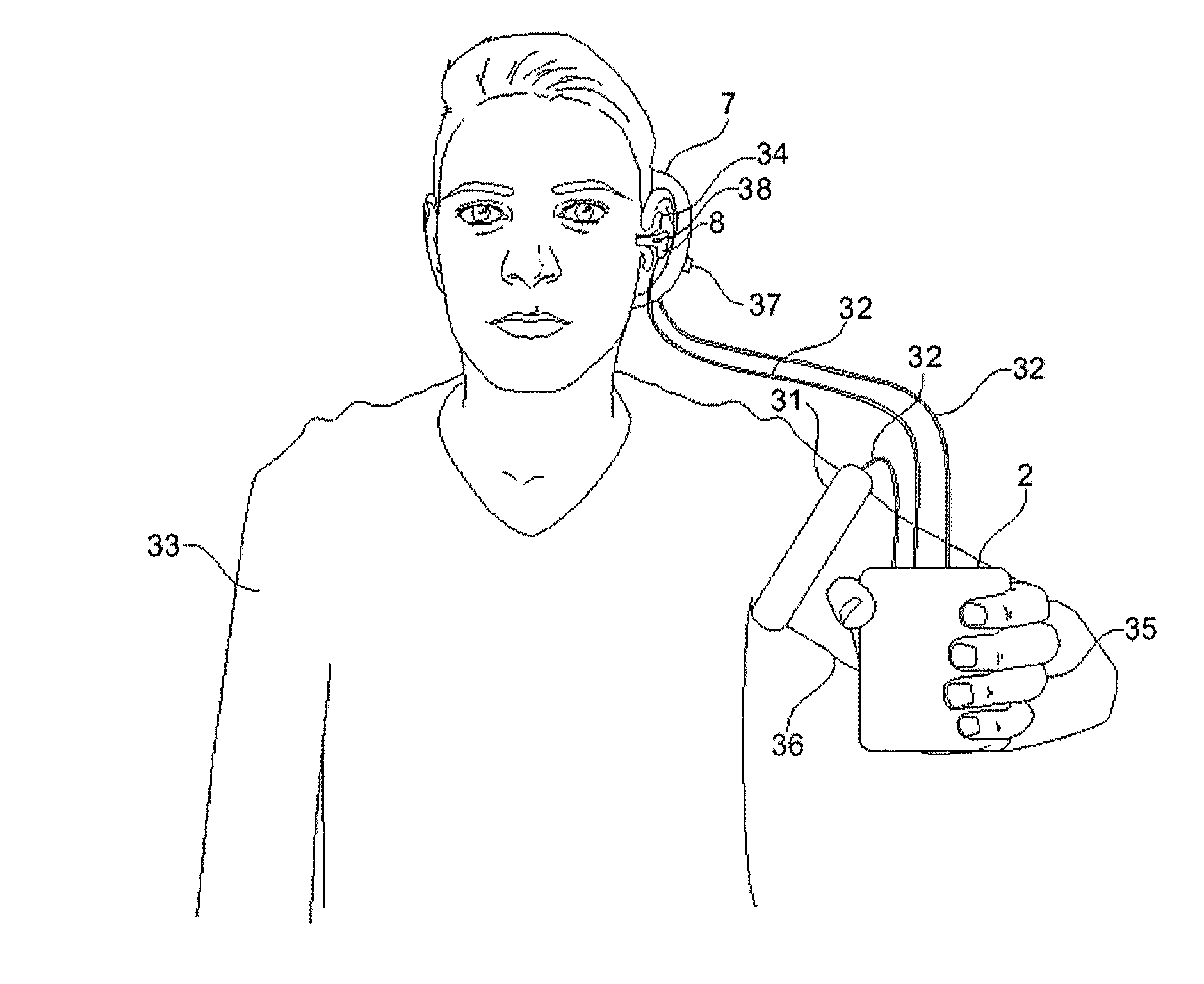 Apparatus for ascertaining a personal tinnitus frequency