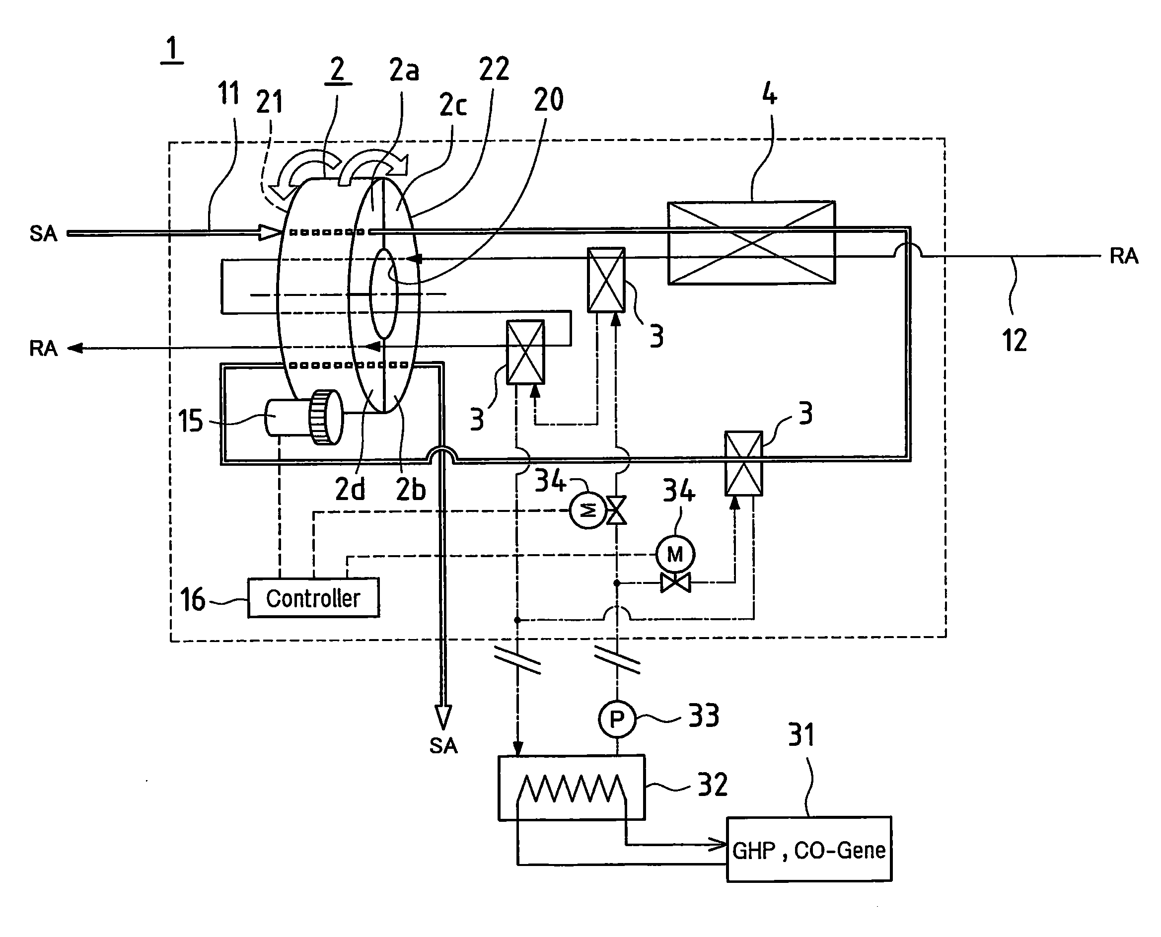 Desiccant air conditioner