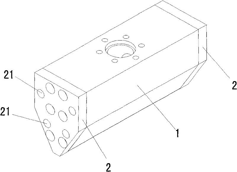 Welding gun head of plastic spiral pipe