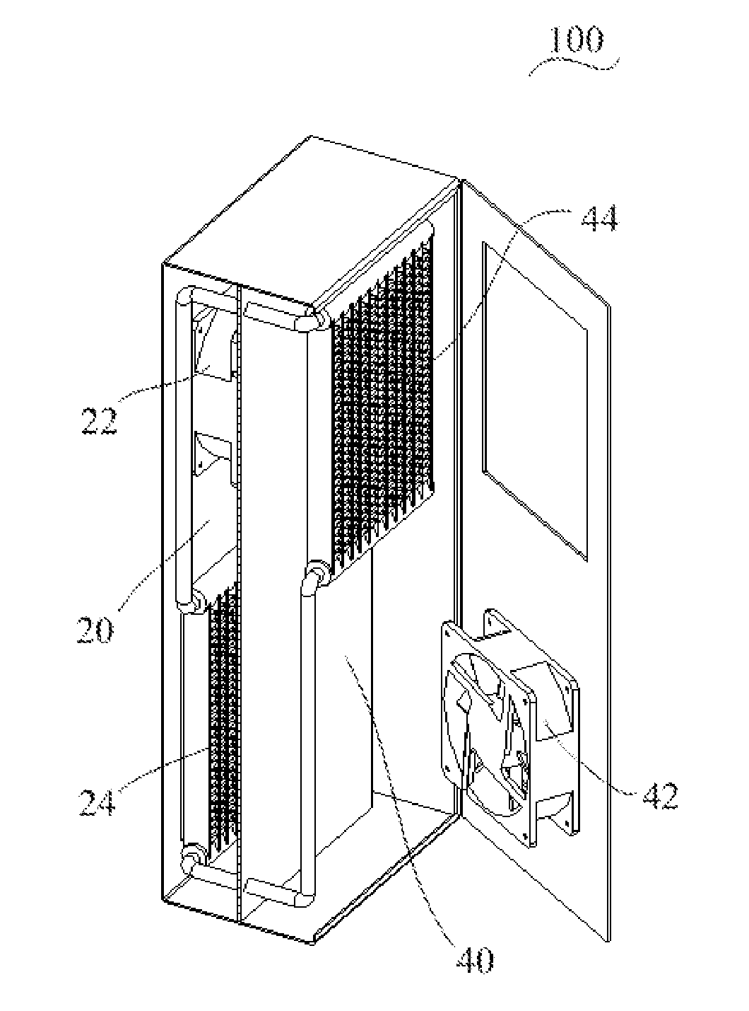 Heat exchanger, heat dissipation method of the same and communication apparatus