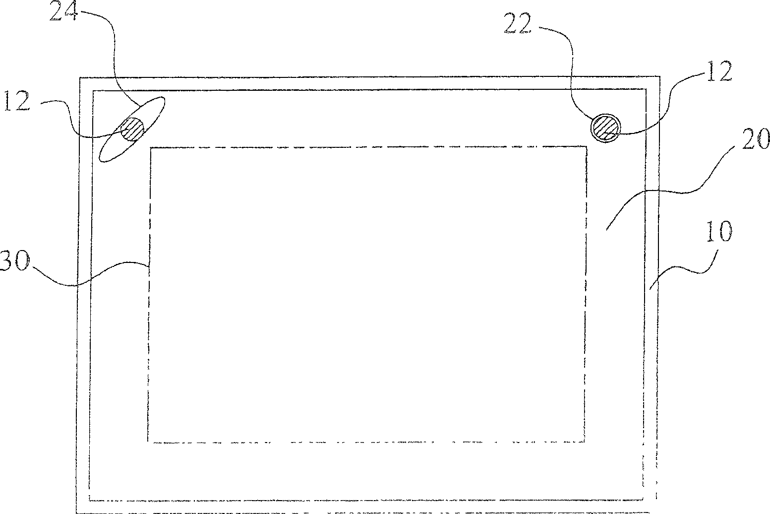 Fixing structure of optical film