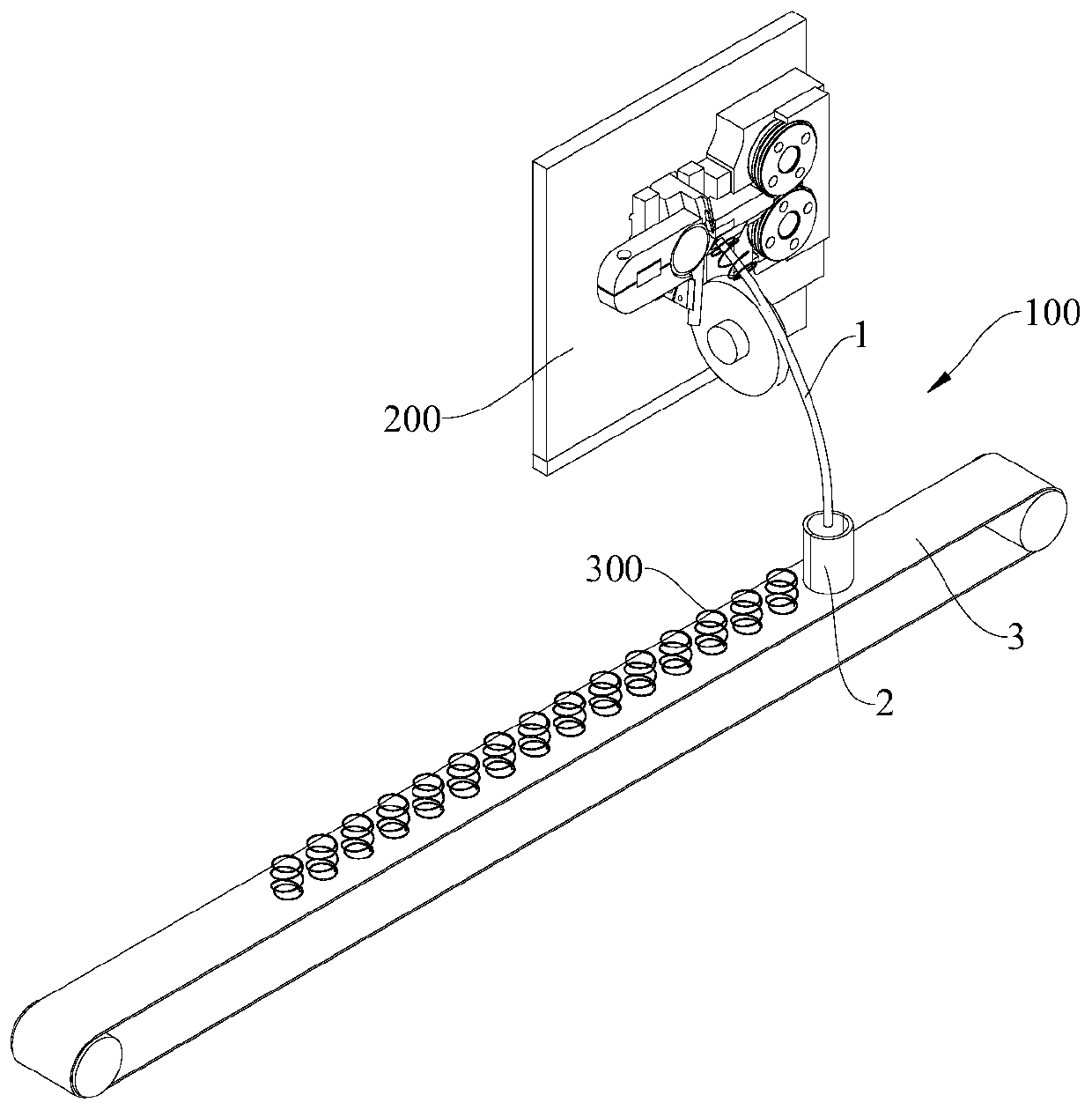 Spring tidying device