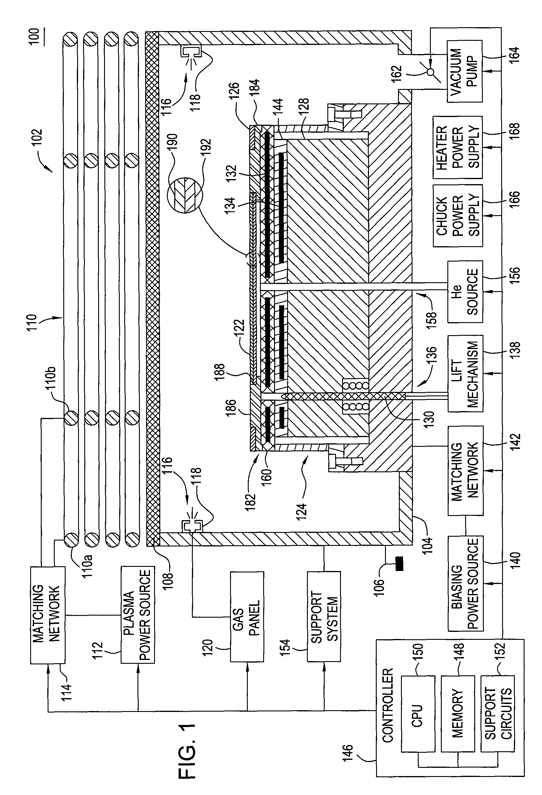 Etching of nano-imprint templates using an etch reactor