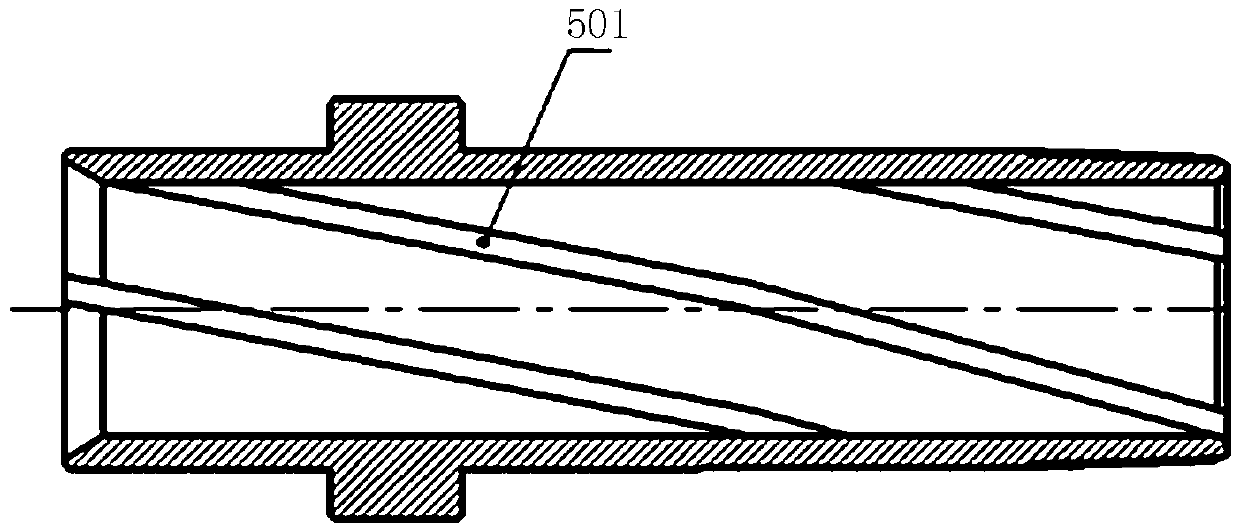 A rotary hydraulic jet cutting casing tool and its construction method