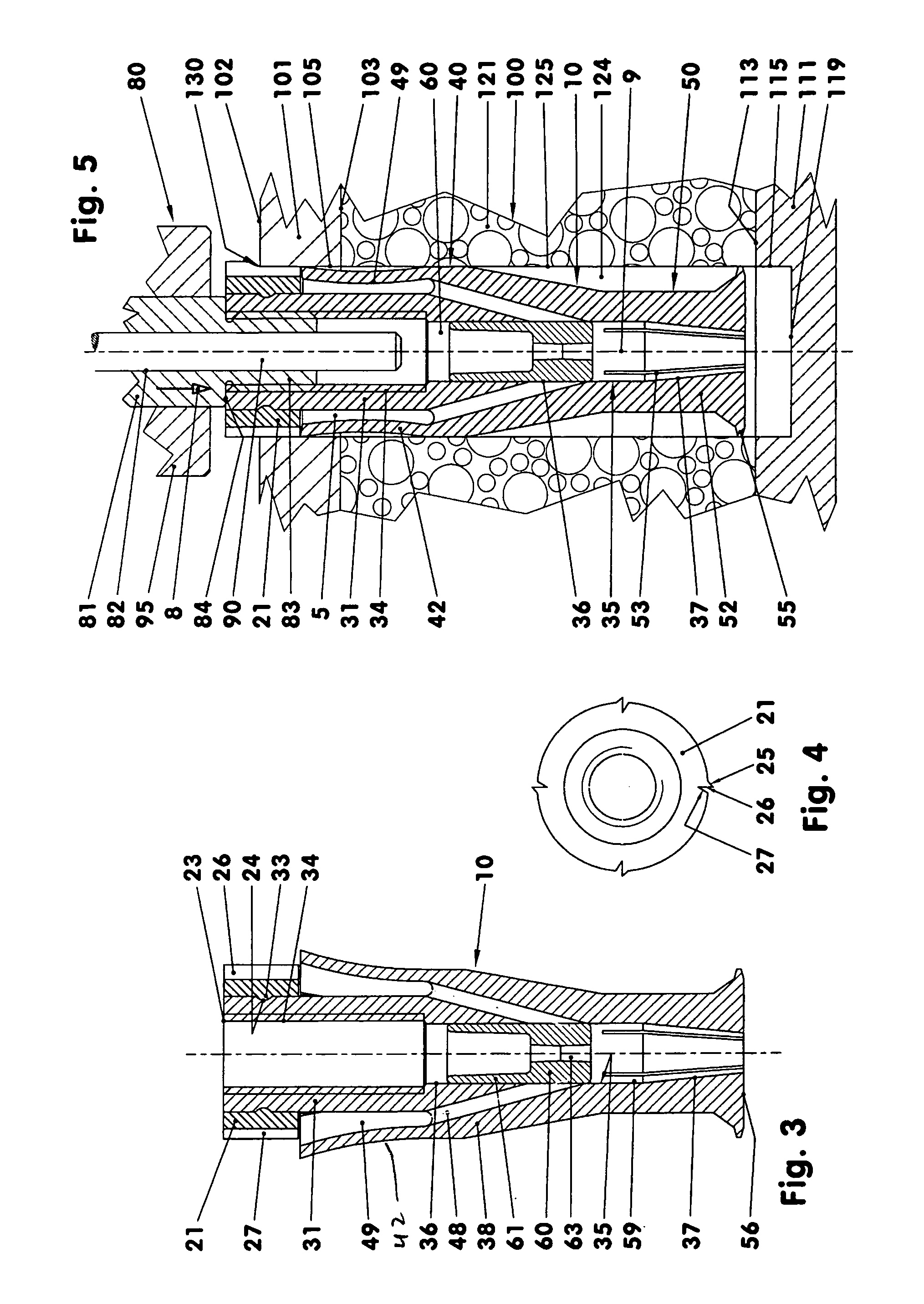 Anchor for installation in lightweight construction panels and method for its installation with cement injection