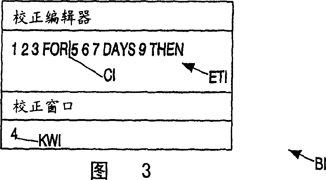 Correcting a text recognized by speech recognition through comparison of phonetic sequences in the recognized text with a phonetic transcription of a manually input correction word