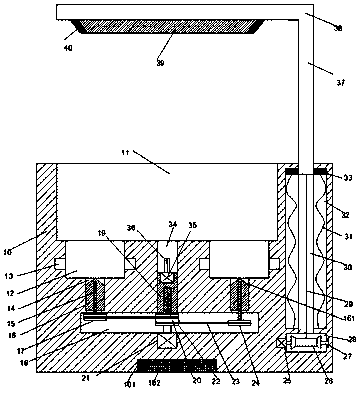 Stirring device for side-effect-free composition for treating epistaxis