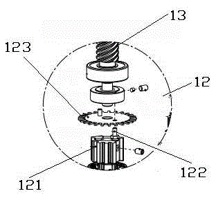 Overturning device of hosiery knitter