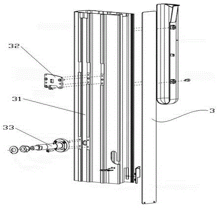 Overturning device of hosiery knitter