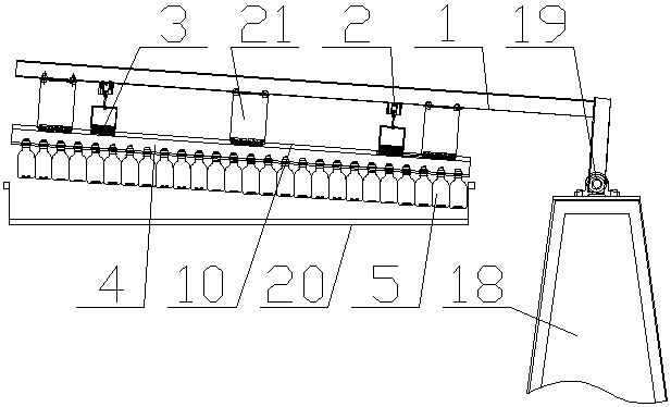 Sliding rail clamp of infusion bottle