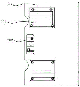 A preformed module structure in a lock bracket mold