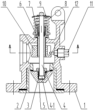 An inline flexible seat flange for valves