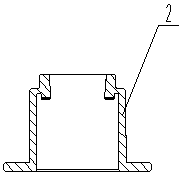 An inline flexible seat flange for valves