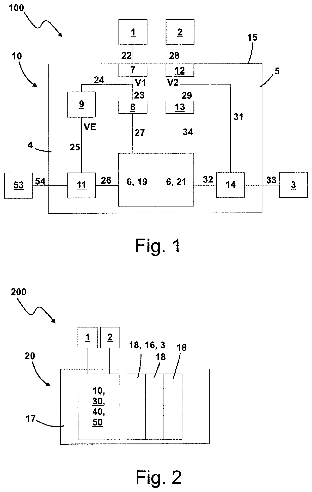 Safety device, valve arrangement and method