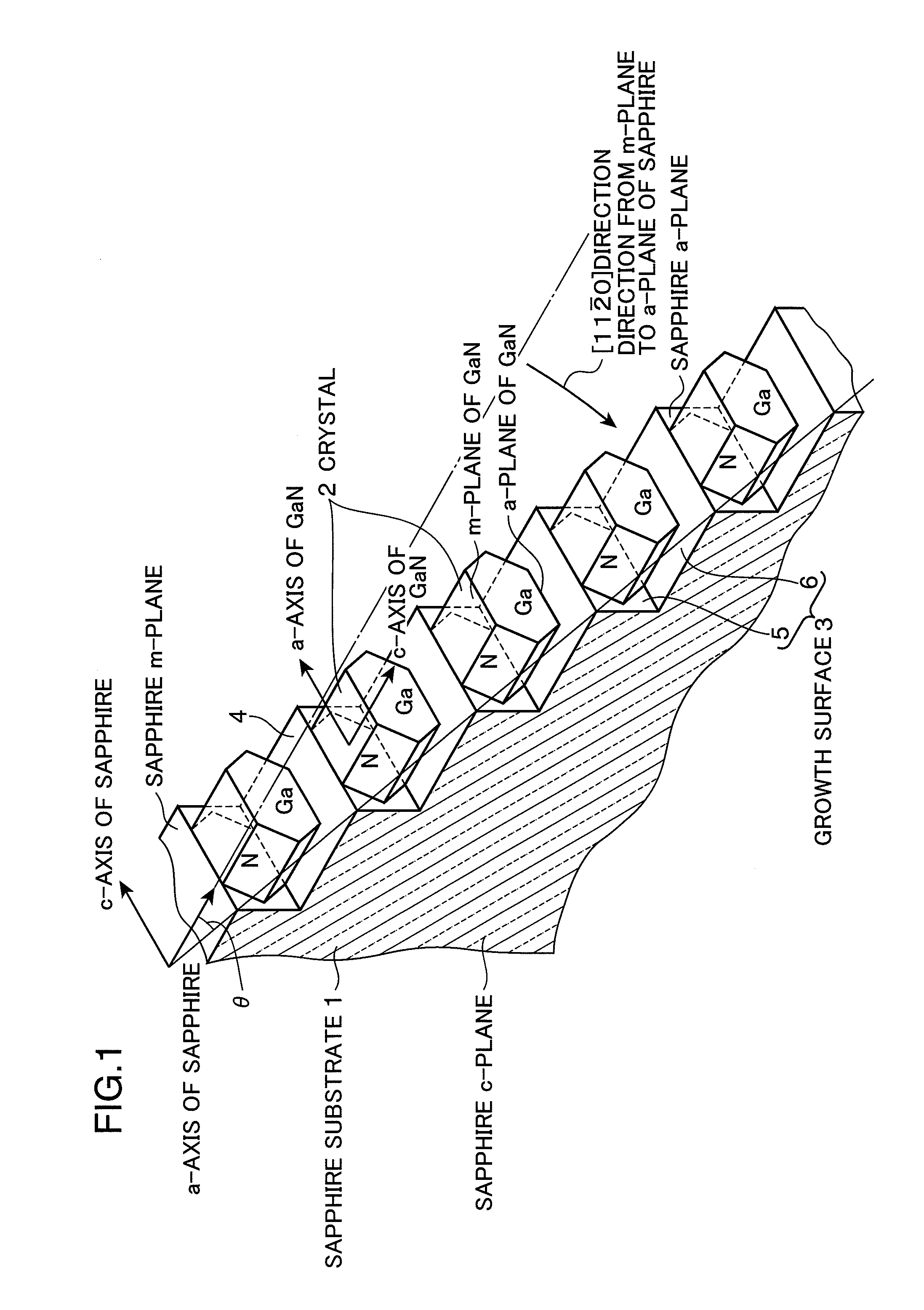 Sapphire substrate, nitride semiconductor luminescent element using the sapphire substrate, and method for manufacturing the nitride semiconductor luminescent element