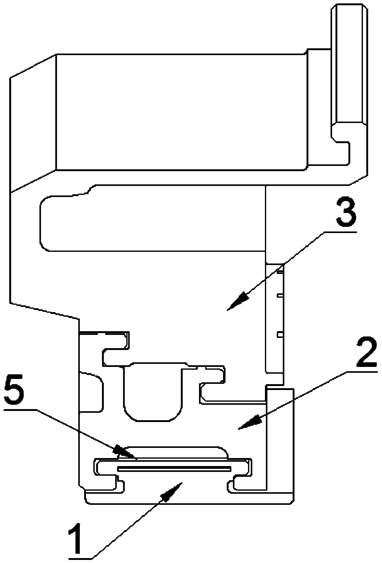 Block type turbine outer ring connection structure used for gas turbine for ship