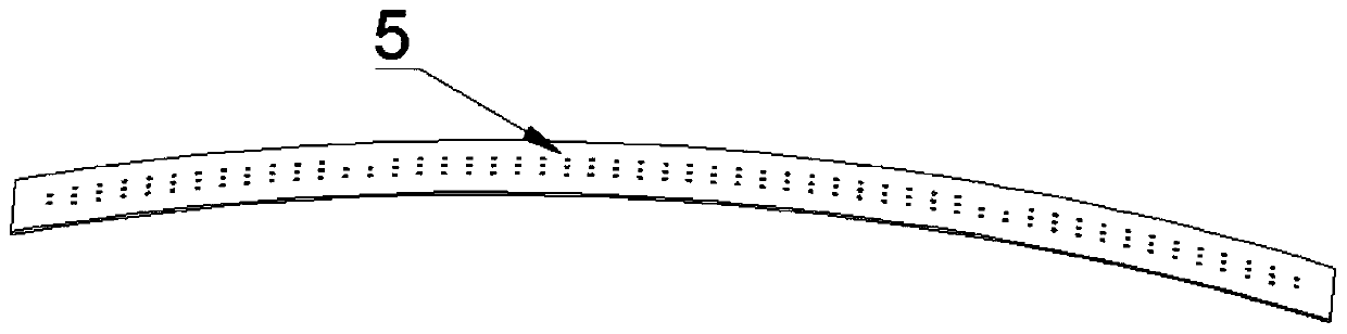 Block type turbine outer ring connection structure used for gas turbine for ship