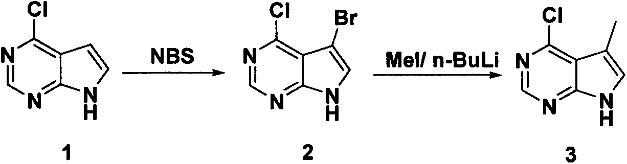 Method for preparing high purity 4-chloro-5-methyl-7H-pyrrole [2,3-d] pyrimidine