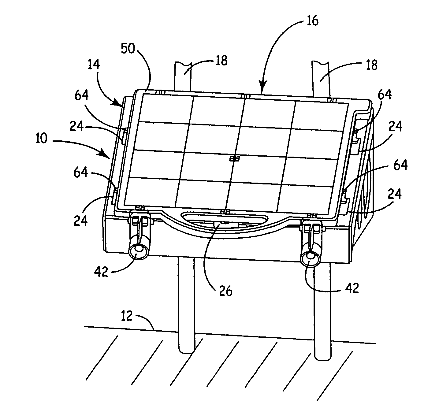 Modeling apparatus with tray substrate