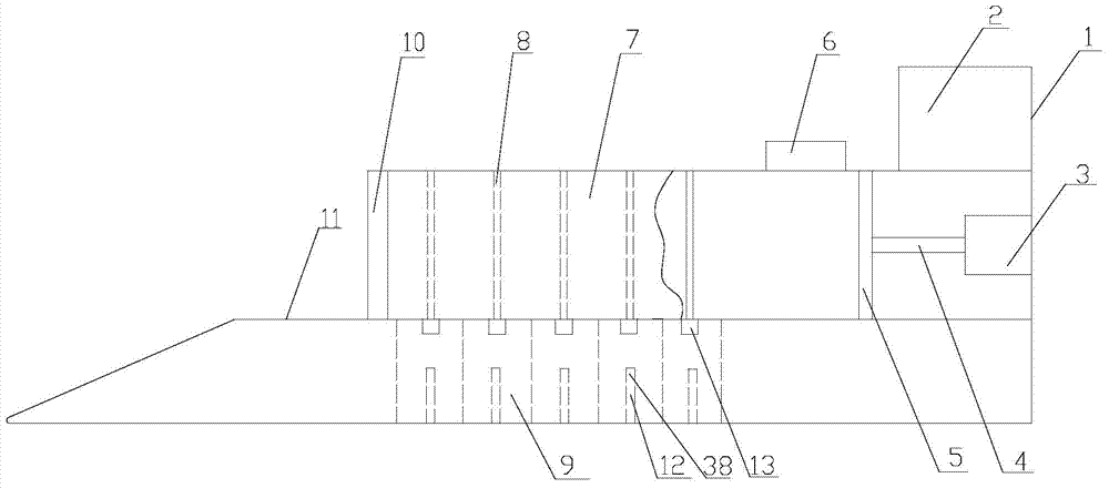 Horizontal packing machine allowing automatic waste paper compression and binding