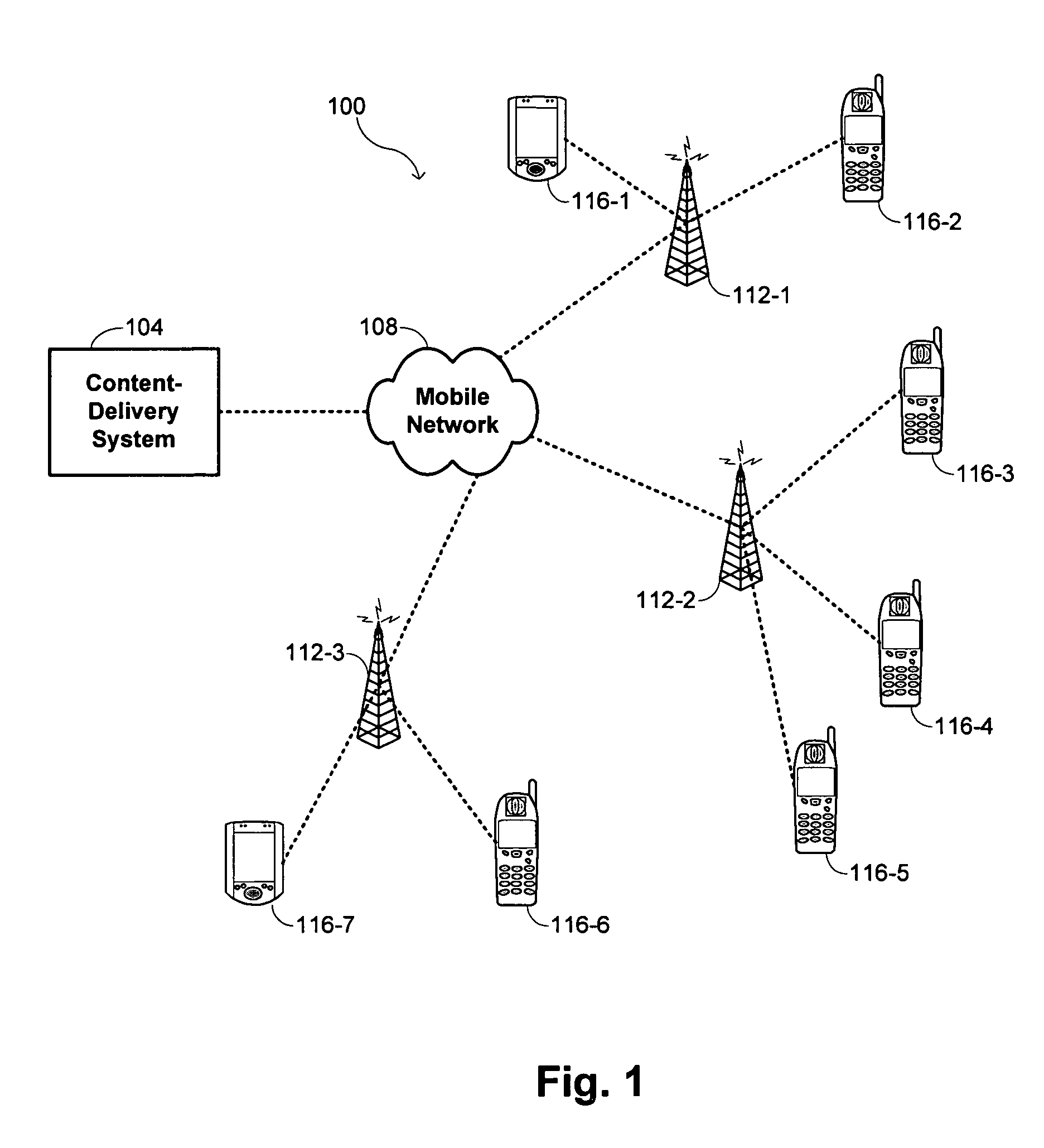 Methods and systems for managing a mobile client in a client-server system connected via a public network