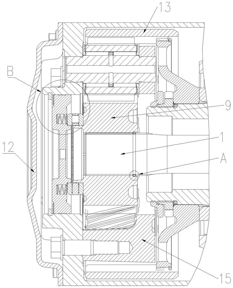 Helical gear side reducer arrangement structure