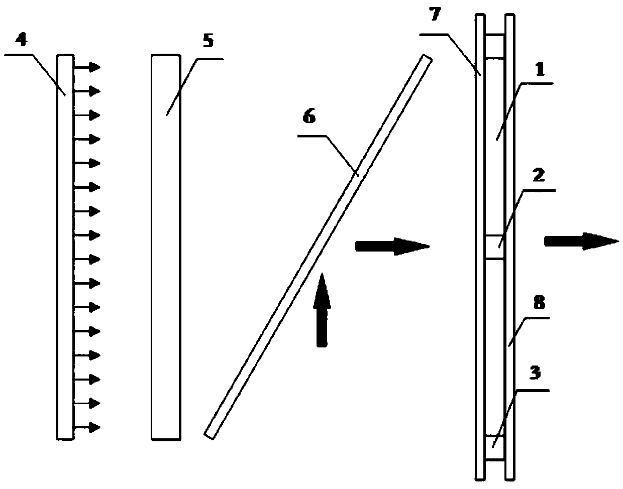 Sheet-shaped laser amplifier for inhibiting amplified spontaneous emission