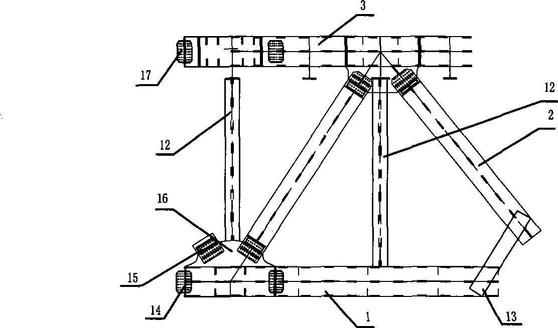 Multi-node integral installation method for steel truss beam
