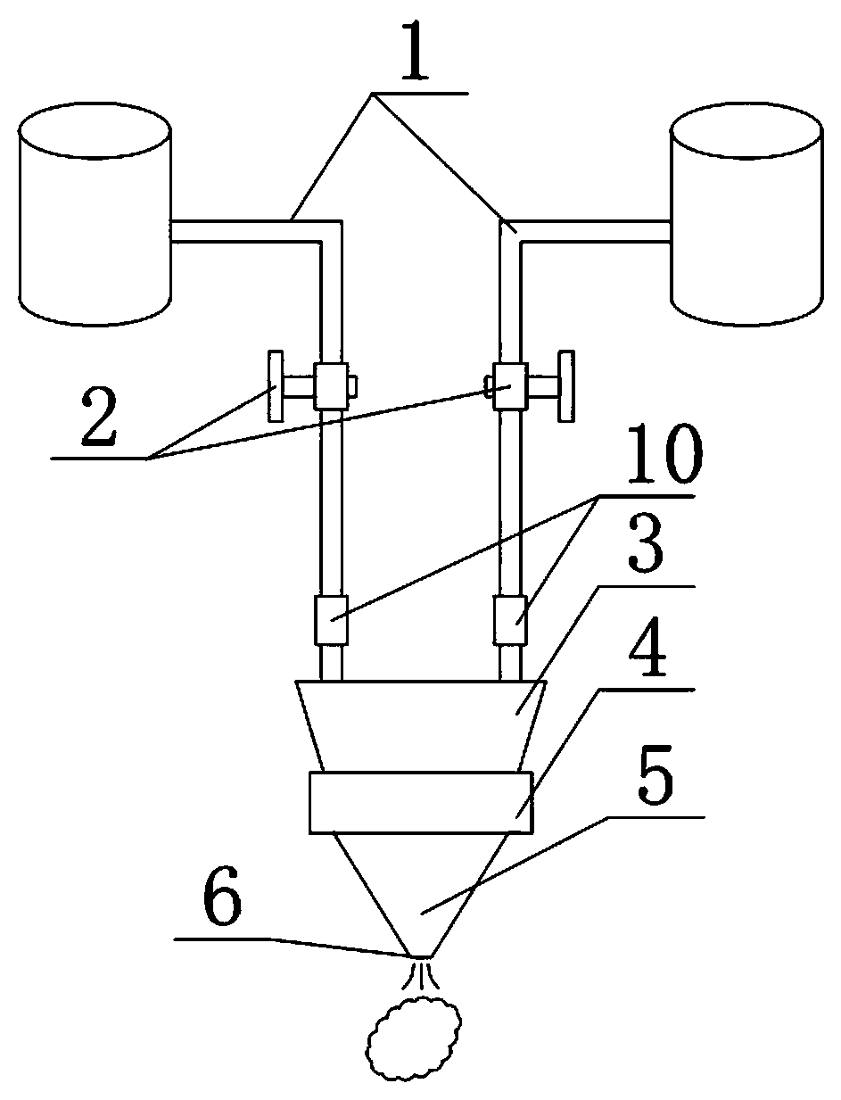 Quick blocking grouting nozzle and grouting method for large-depth water leakage of dam