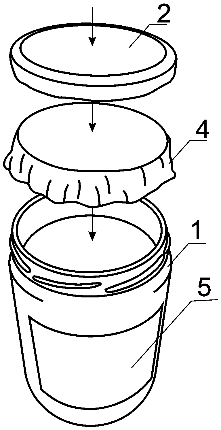 Pre-packaging container structure of stewed soup