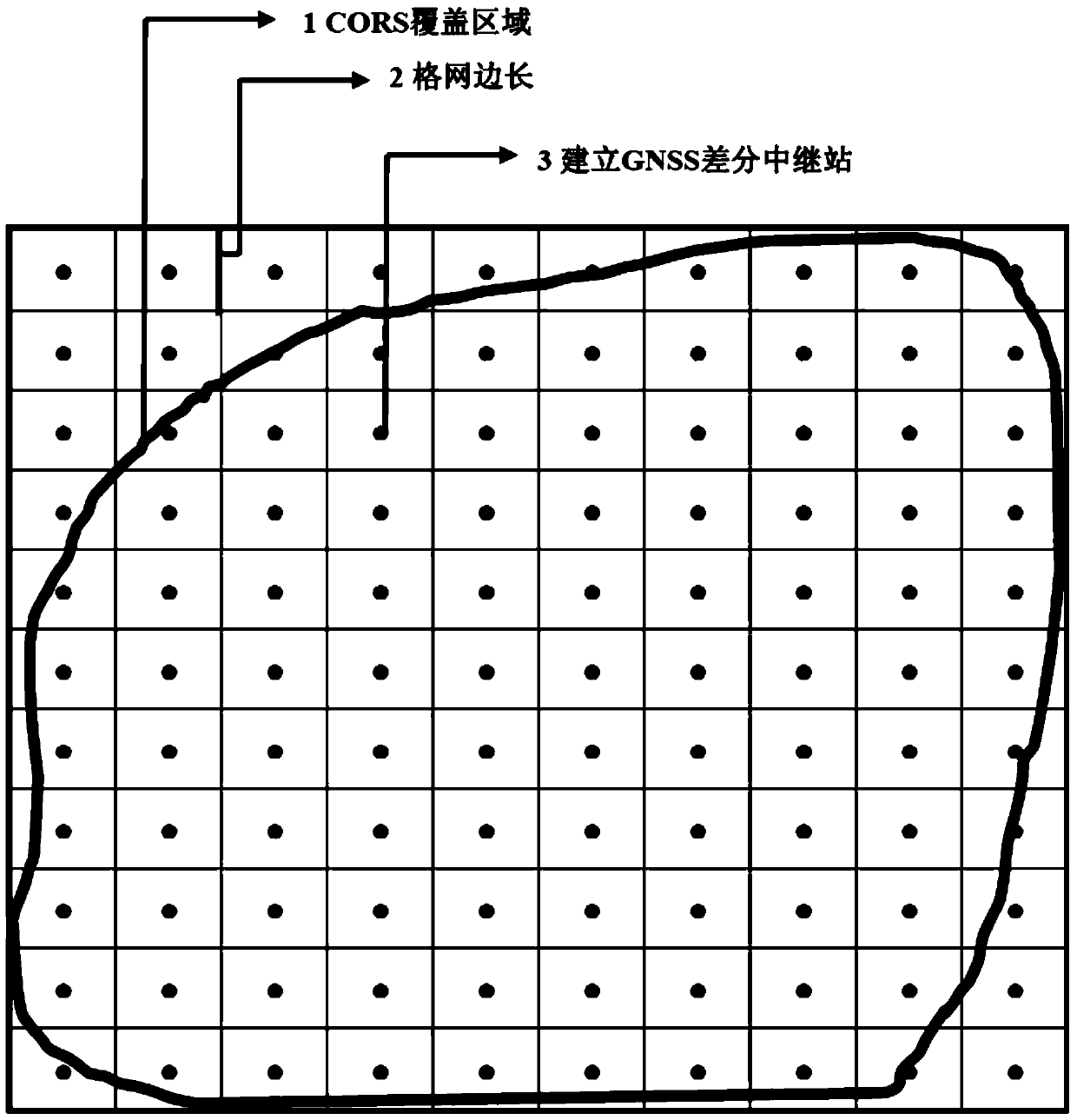 Differential relay method and device for global navigation satellite system