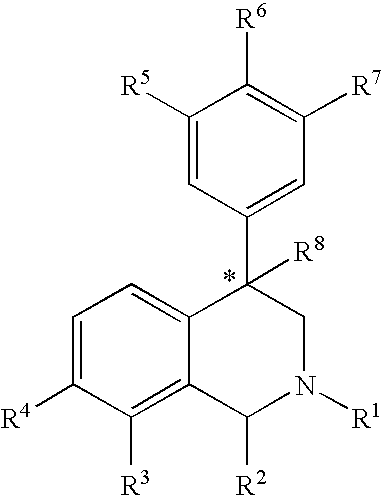 Aryl and heteroaryl substituted tetrahydroisoquinolines and use thereof