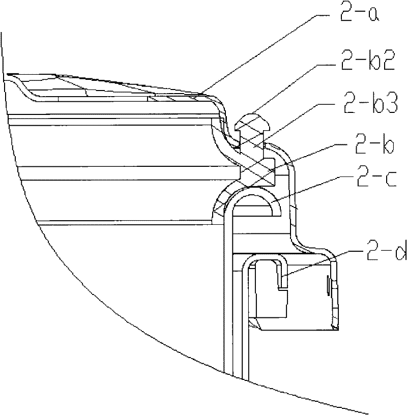 A connection mechanism for the pot lid sealing ring of an electric pressure appliance
