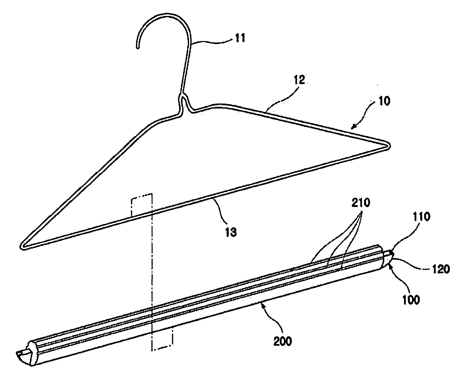 Auxiliary Hanger for Disposable Type Clothes Hanger