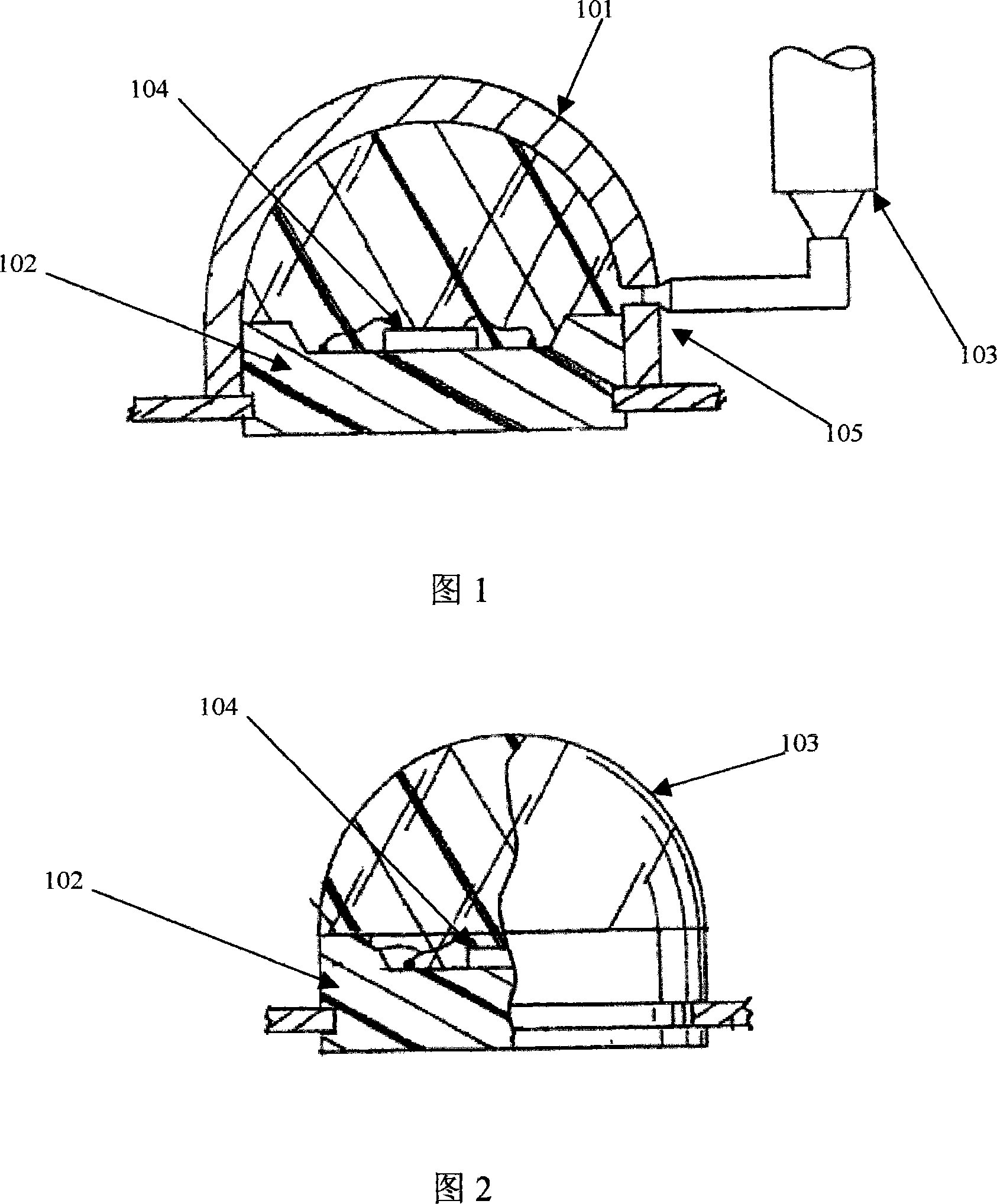 Power LED with glue-filling formed bottom and manufacturing method thereof