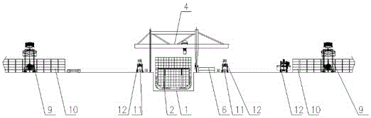 Dock basin type automated container terminal loading and unloading operation system and operation method
